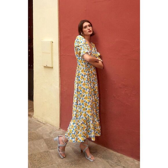 Soi Paris Bohemian Capri Print Dress in Capri Size 34 2 - Picture 5 of 11